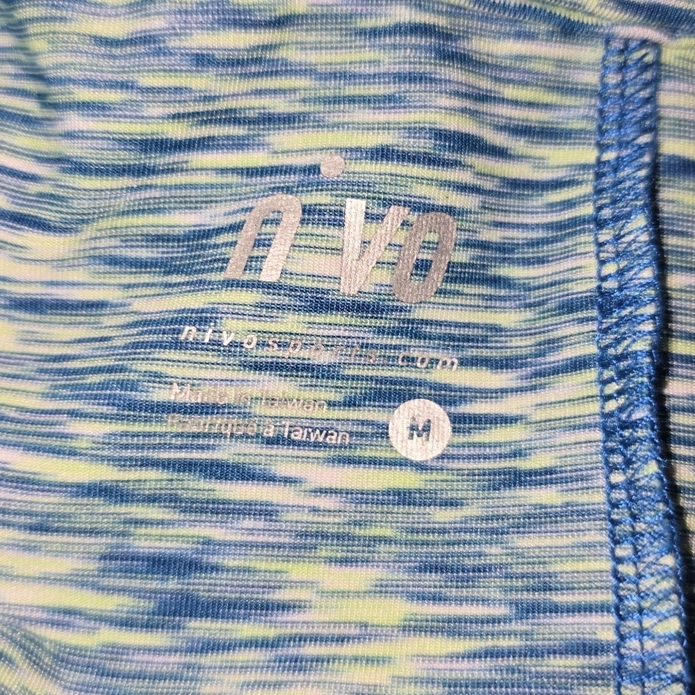 Nivo Sleeveless Zip Golf Dress blue green Pockets Size Medium - Picture 11 of 12
